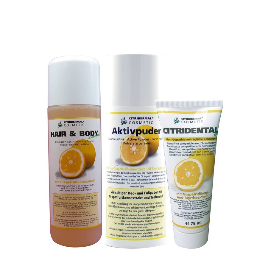 Hair and Body + Talc + Dentifrice Hair and Body + Talc + Dentifrice