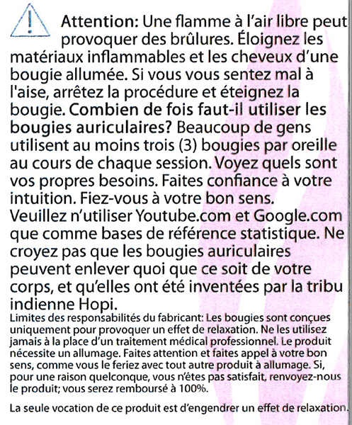 bougies auriculaires recommandations