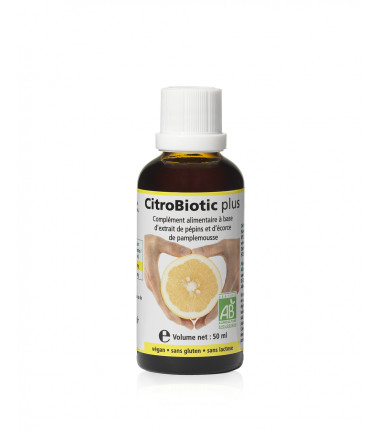 CitroBiotic Plus ® Liquide 50ml (Flacon en verre).
