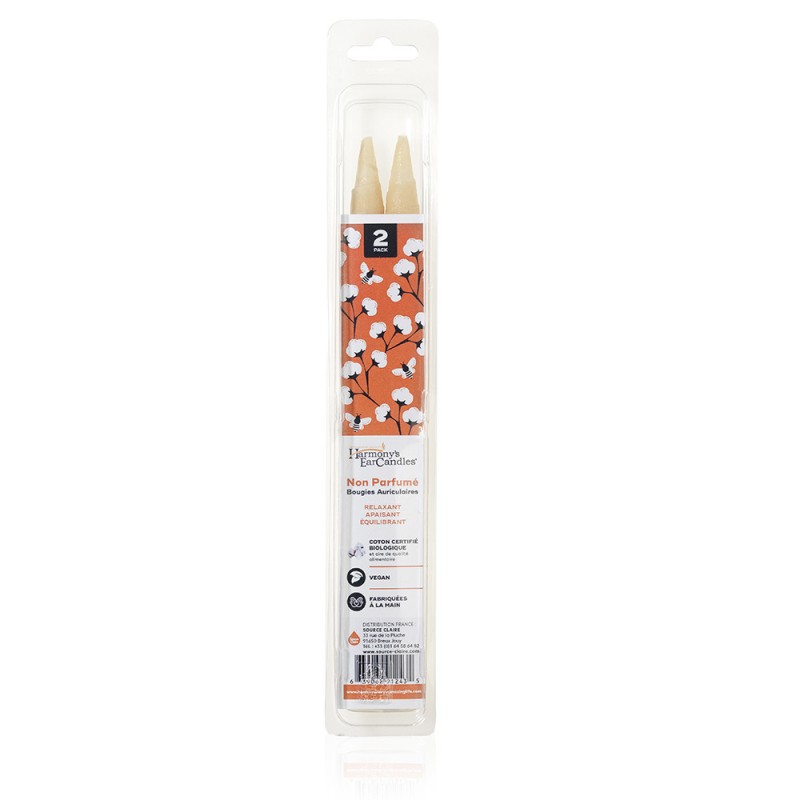 Bougies auriculaires Nature par 2 Bougies auriculaires Nature par 2