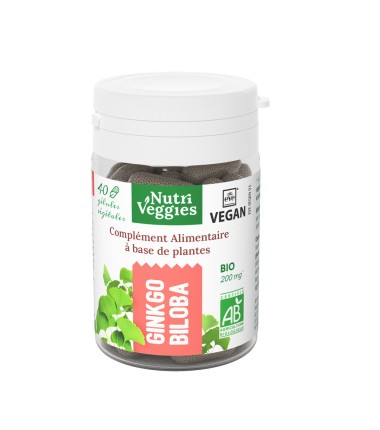 Ginkgo biloba Bio 40 gélules