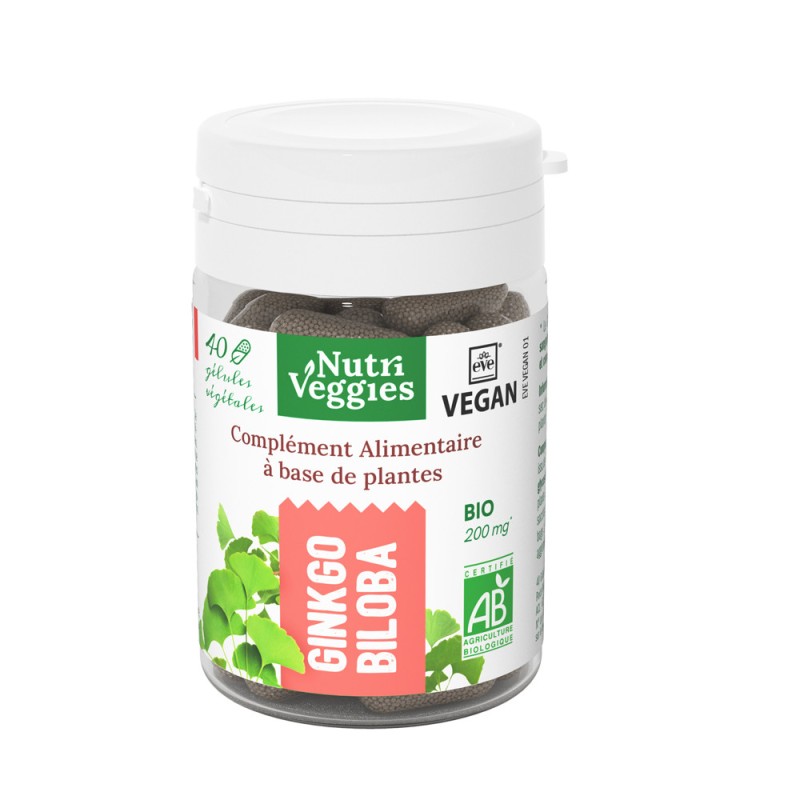 Ginkgo biloba Bio 40 gélules