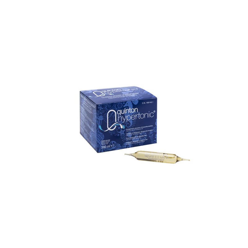 QUINTON HYPERTONIC Bte/30 Ampoules Buvables de 10ml - Eau de Mer Hpertonique