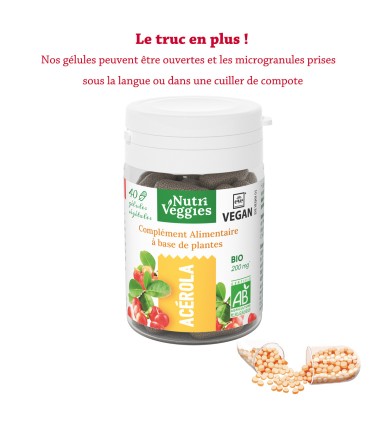 Acérola bio vegan.phyto