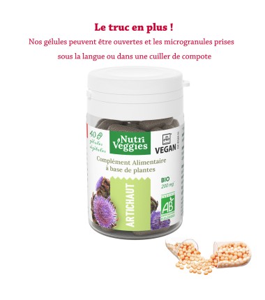 Artichaut bio vegan phyto