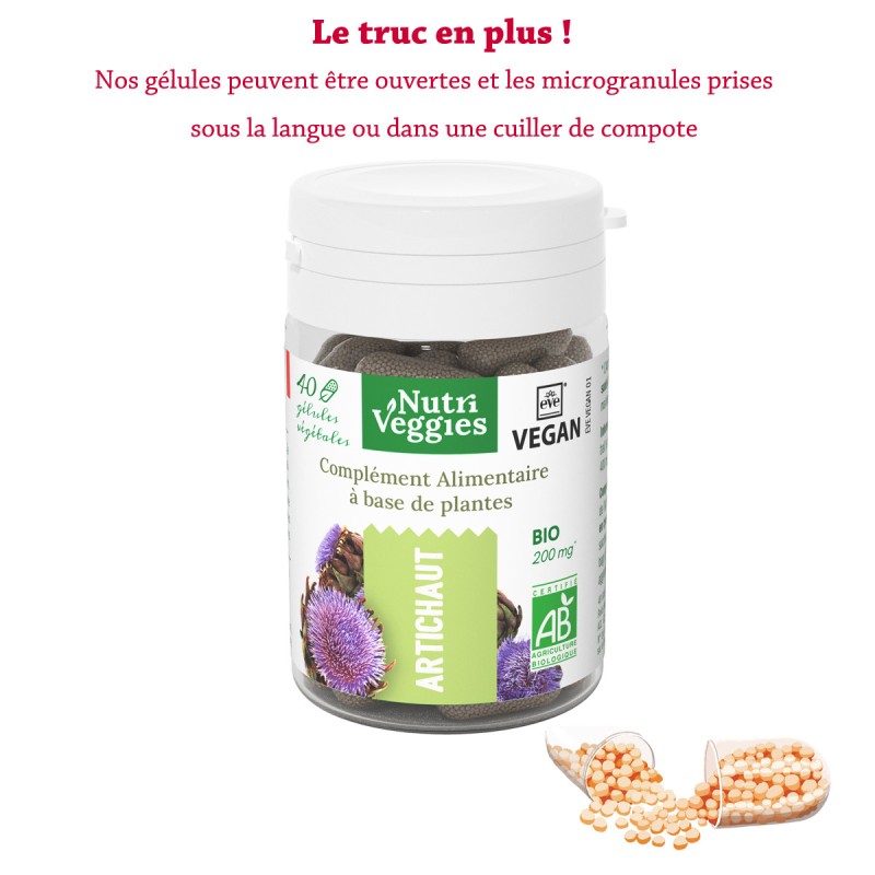 Artichaut Bio 40 gélules Artichaut Bio 40 gélules