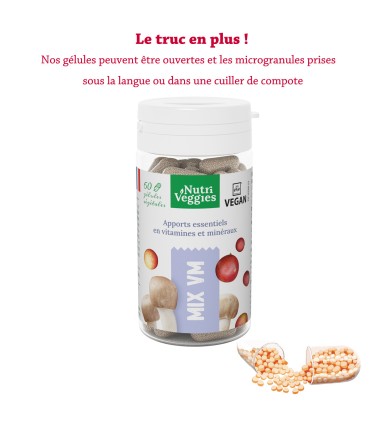 Mix VM .Mélange vitamines et minéraux. Végan
