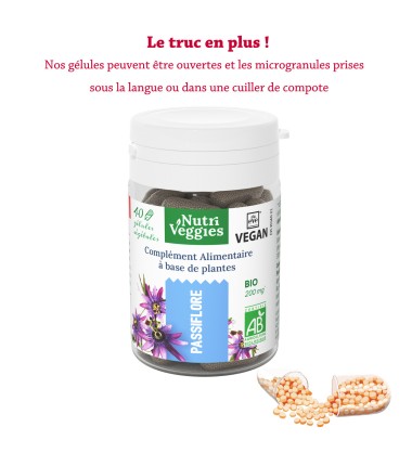Passiflore Bio végan. Phytothérapie