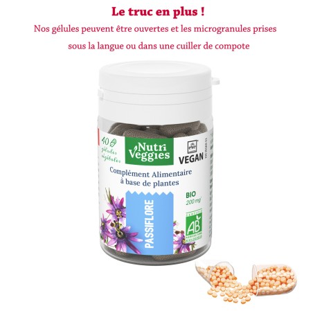 Passiflore Bio végan. Phytothérapie