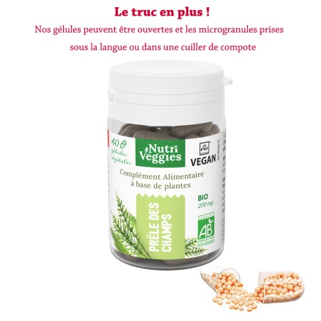 Prêle des Champs Bio végan. Phytothérapie