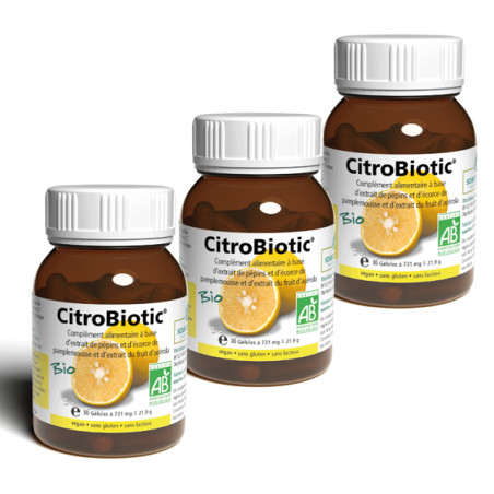 CitroBiotic + Acérola Gélules Bio LOT de 3