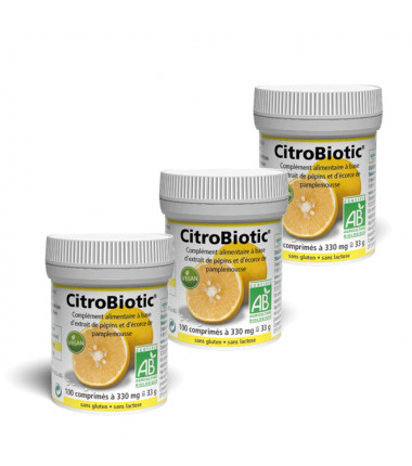 Lot de 3 Citrobiotic Comprimés