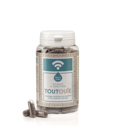 Toutouïe audition/écoute/oreilles/Ginkgo/complément alimentaire