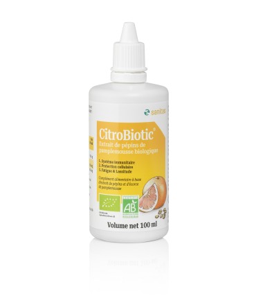 CitroBiotic® BIO (extrait de pépin de pamplemousse) vitamine C : immunité/réduire la fatigue/métabolisme énergétique normale