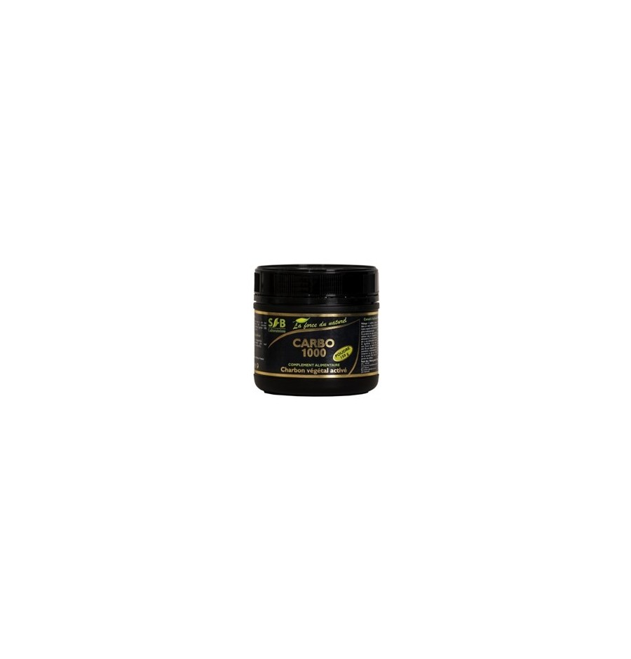 Carbo 1000 Charbon végétal activé 150g Carbo 1000 Charbon végétal activé 150g