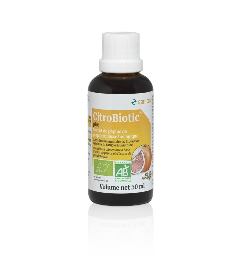 CitroBiotic Plus ® Liquide 50ml (Flacon en verre).