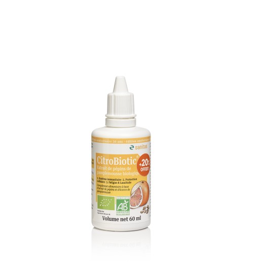 CitroBiotic ® liquide 60ml : +20% OFFERT