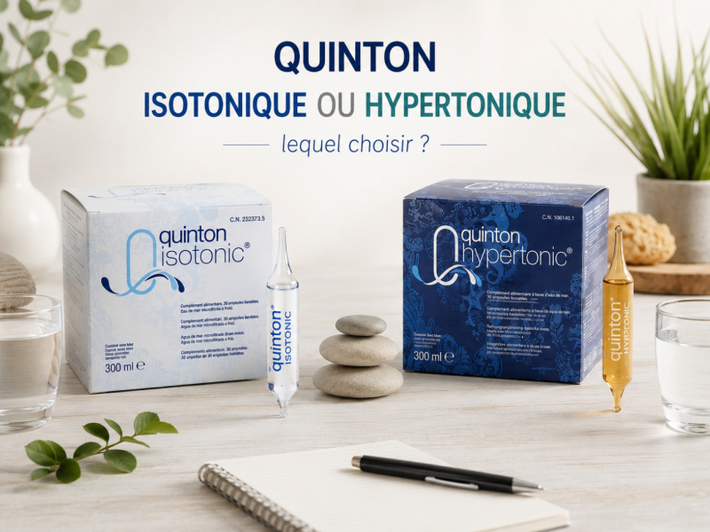 Quinton Isotonique ou Hypertonique : lequel choisir ?