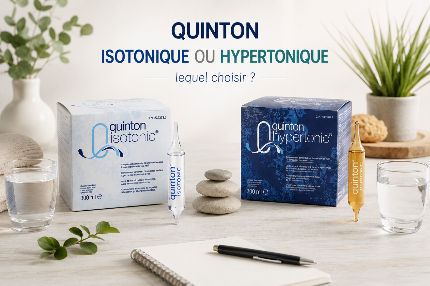 Quinton Isotonique ou Hypertonique : lequel choisir ?